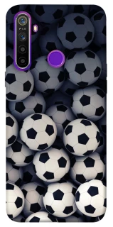 Чехол на Realme 5 Футбольные мячи фото 1 из 1