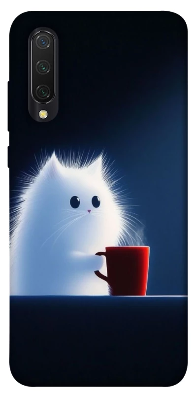 Чохол на Xiaomi Mi CC9 / Mi 9 Lite Чохол кіт з кавою фото 1 з 1