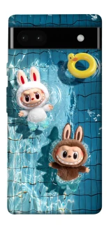 Чохол на Google Pixel 6a Labubu in the pool фото 1 з 1