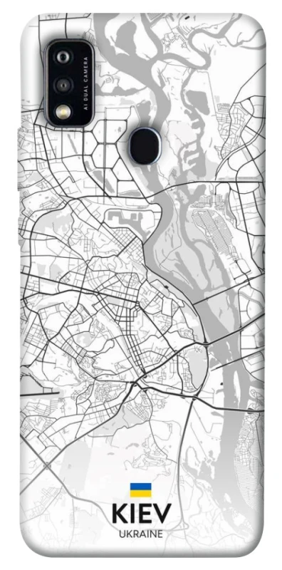 Чохол на ZTE Blade A51 Kiev white map фото 1 з 1
