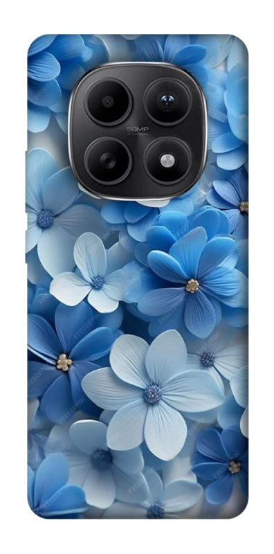 Чехол на Xiaomi Redmi Note 15 5G Синие цветы фото 1 из 1