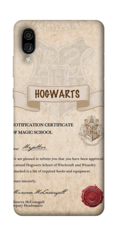 Чехол на ZTE Blade A5 (2020) The Hogwarts acceptance letter фото 1 из 1