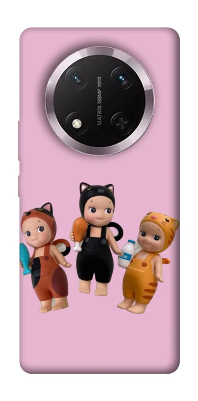 Чехол на Honor X9c Cat Cafe Trio фото 1 из 1