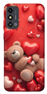 Чехол на ZTE Blade A53 bear in hearts фото 1 из 1