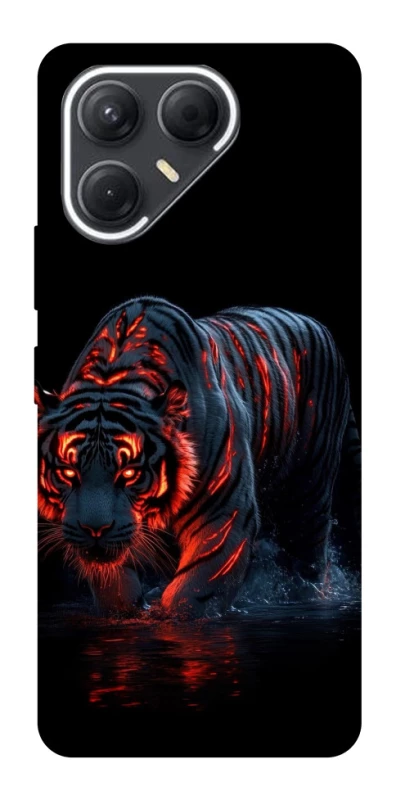 Чохол на TECNO Pova 7 fire tiger фото 1 з 1