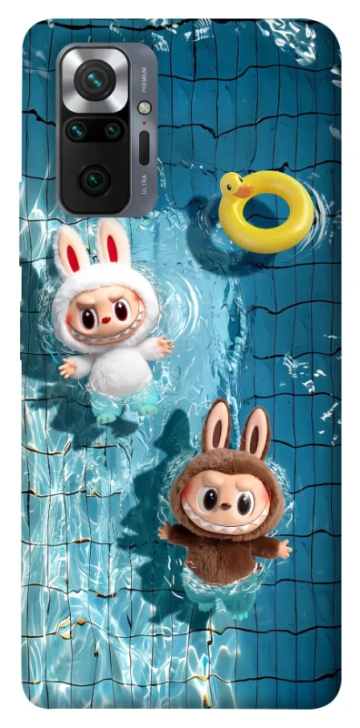 Чехол на Xiaomi Redmi Note 10 Pro Labubu in the pool фото 1 из 1
