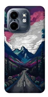 Чехол на Infinix Smart 9 4G / Hot 50i Нарисованные горы фото 1 из 1