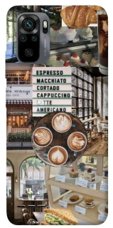 Чехол на Xiaomi Redmi Note 10 / Note 10s Coffee collage ver.5 фото 1 из 1