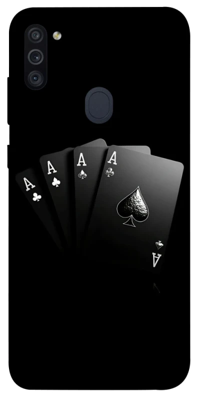 Чохол на Samsung Galaxy M11 Black Cards фото 1 з 1