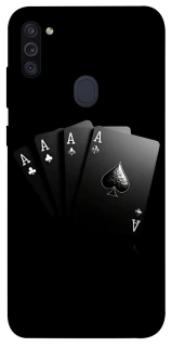 Чехол на Samsung Galaxy M11 Black Cards фото 1 из 1