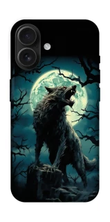 Чехол на Apple iPhone 16 Волк под луной фото 1 из 1