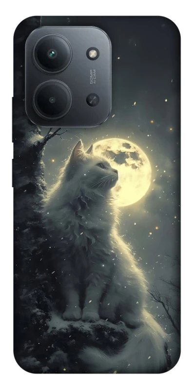 Чохол на Xiaomi Redmi 15C (Global) Кіт під місяцем фото 1 з 1