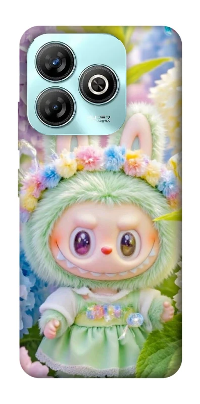 Чехол на ZTE Blade A75 4G Labubu & Flowers ver.2 фото 1 из 1