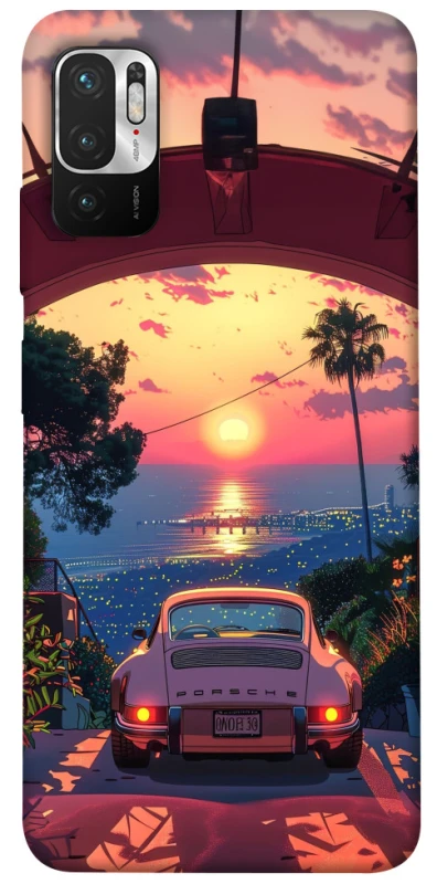 Чехол на Xiaomi Poco M3 Pro 4G / 5G Porsche at sunset фото 1 из 1