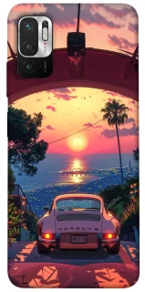 Чехол на Xiaomi Redmi Note 10 5G Porsche at sunset фото 1 из 1