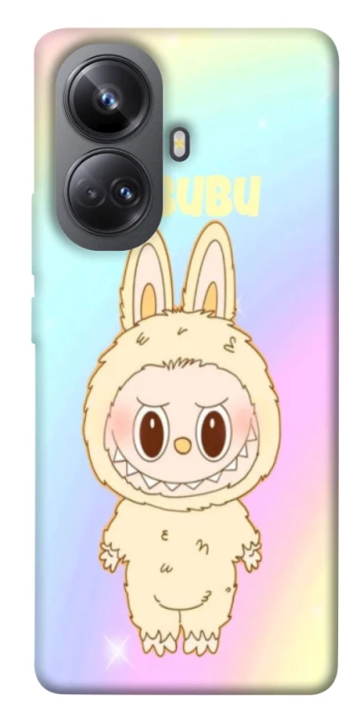 Чехол на Realme 10 Pro+ Fluffy Rainbow Labubu фото 1 из 1