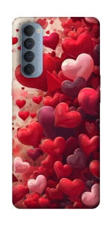 Чехол на Oppo Reno 4 Pro Many hearts фото 1 из 1