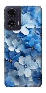 Чехол на Motorola Moto G35 Синие цветы фото 1 из 1