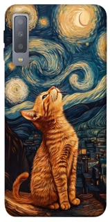Чехол на Samsung A750 Galaxy A7 (2018) van gogh cat фото 1 из 1