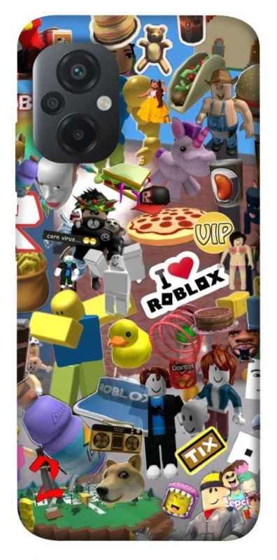 Чехол на Xiaomi Poco M5 Roblox collage ver.5 фото 1 из 1