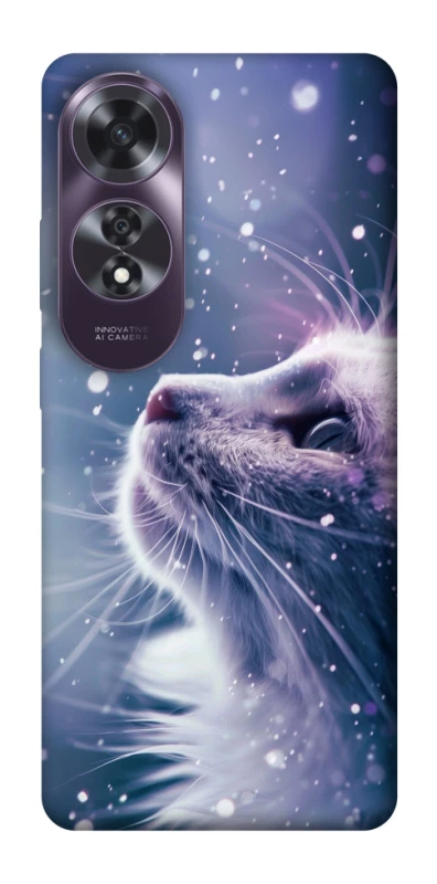Чехол на Oppo A60 Snow cat фото 1 из 1