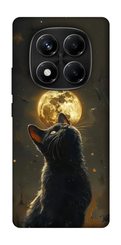 Чехол на Xiaomi Redmi Note 14 Pro 4G Кот под луной v2 фото 1 из 1