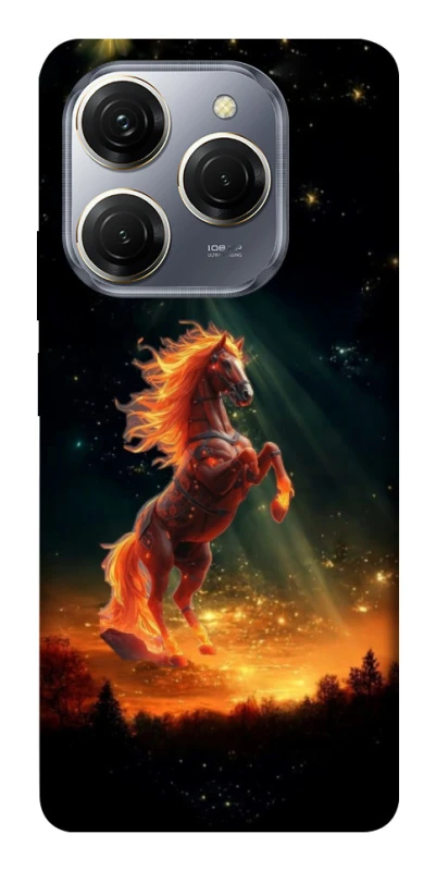 Чохол на TECNO Spark 20 Pro Red Fire Horse ver.2 фото 1 з 1