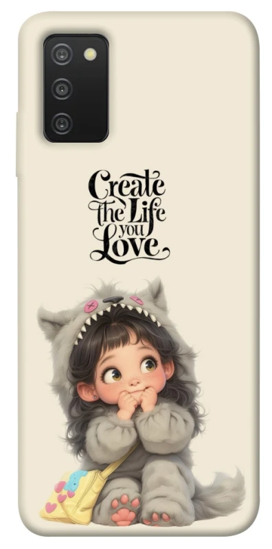 Чохол на Samsung Galaxy A03s Create the life you love фото 1 з 1