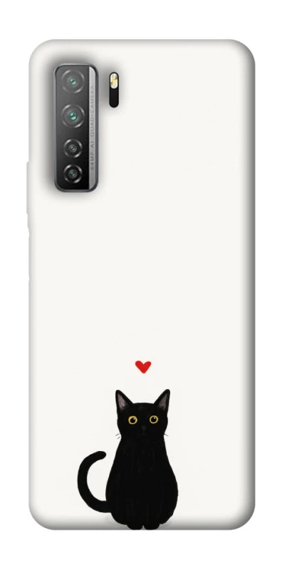 Чохол на Huawei Nova 7 SE cat in love фото 1 Чохол на Huawei Nova 7 SE cat in love фото 1 з 1