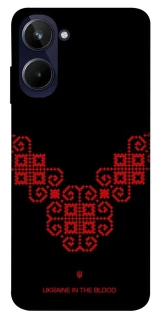 Чохол на Realme 10 4G Чорно-червона вишиванка фото 1 з 1