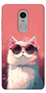 Чехол на Xiaomi Redmi Note 4X / Note 4 (Snapdragon) Сat with glasses фото 1 из 1