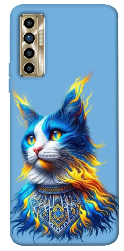 Чохол на TECNO Camon 17P Кіт патріот фото 1 з 1