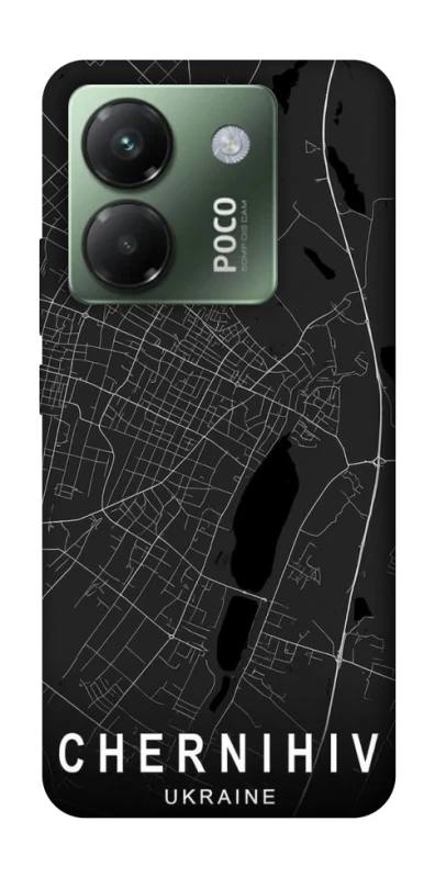 Чохол на Xiaomi Poco M7 pro 5G Chernihiv map фото 1 з 1
