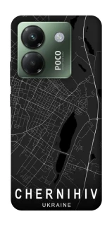 Чохол на Xiaomi Poco M7 pro 5G Chernihiv map фото 1 з 1