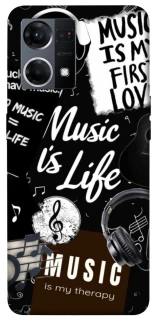 Чехол на Oppo Reno 7 4G Music is Life фото 1 из 1