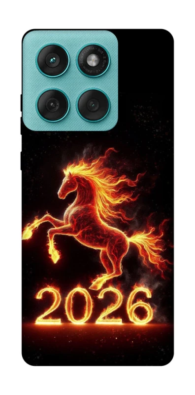 Чохол на Motorola Edge 60 Fusion Red Fire Horse ver.1 фото 1 з 1