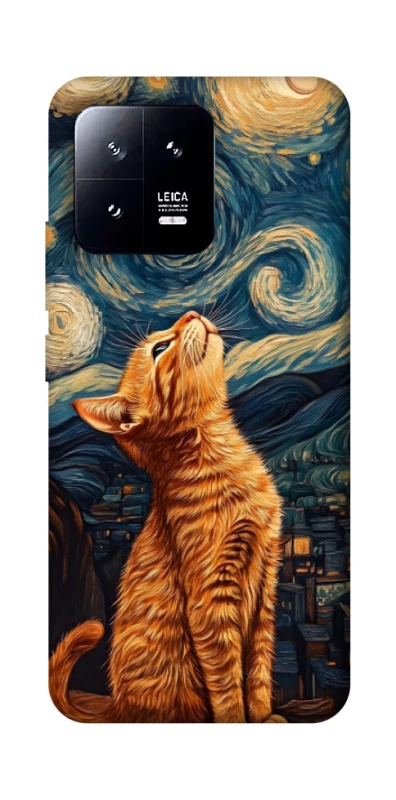 Чохол на Xiaomi 13 van gogh cat фото 1 з 1