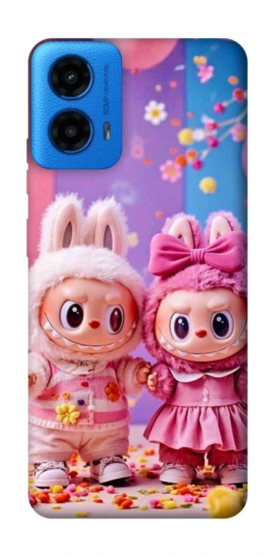 Чохол на Motorola Moto G45 Labubu twins ver.2 фото 1 з 1