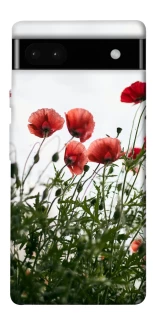 Чехол на Google Pixel 6a Поле маков фото 1 из 1