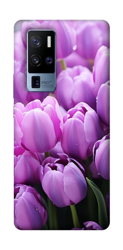 Чохол на Vivo X50 Pro+ Фіолетові тюльпани фото 1 з 1