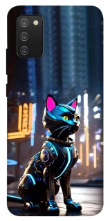 Чехол на Samsung Galaxy A02s Cyber cat фото 1 из 1