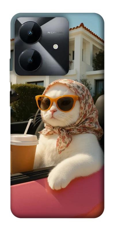 Чохол на Realme Note 60x Stylish Cat Cruise фото 1 з 1