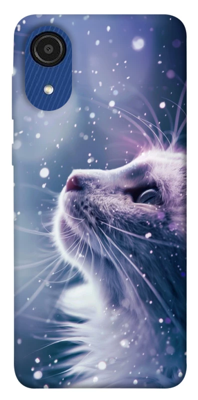 Чехол на Samsung Galaxy A03 Core Snow cat фото 1 Чехол на Samsung Galaxy A03 Core Snow cat фото 1 из 1