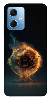 Чохол на Xiaomi Redmi Note 12 5G Fire Bitcoin фото 1 з 1