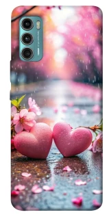 Чехол на Motorola Moto G60 Pink heart фото 1 из 1