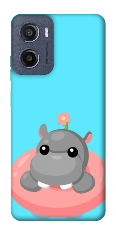 Чохол на Motorola Moto E15 Adopt Me Hippo Floatie фото 1 з 1