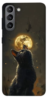 Чехол на Samsung Galaxy S21 Кот под луной v2 фото 1 из 1