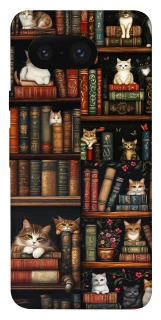 Чехол на Google Pixel 8 Cats & Books фото 1 из 1