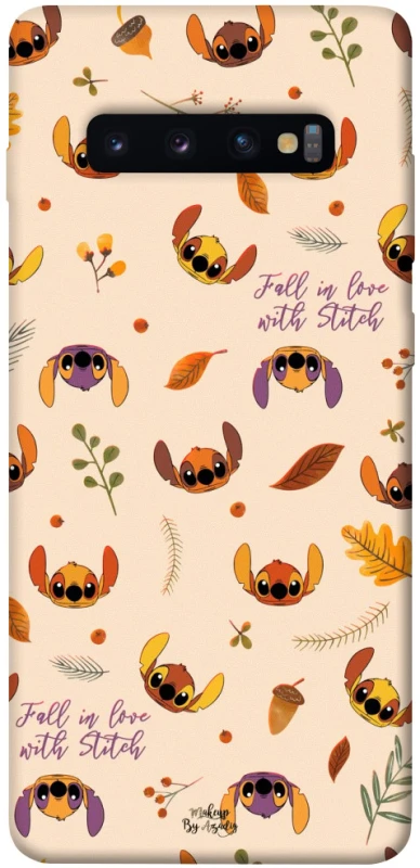 Чехол на Samsung Galaxy S10+ Fall in love with Stitch фото 1 из 1