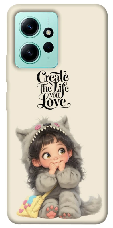 Чохол на Xiaomi Redmi Note 12 4G Create the life you love фото 1 з 1